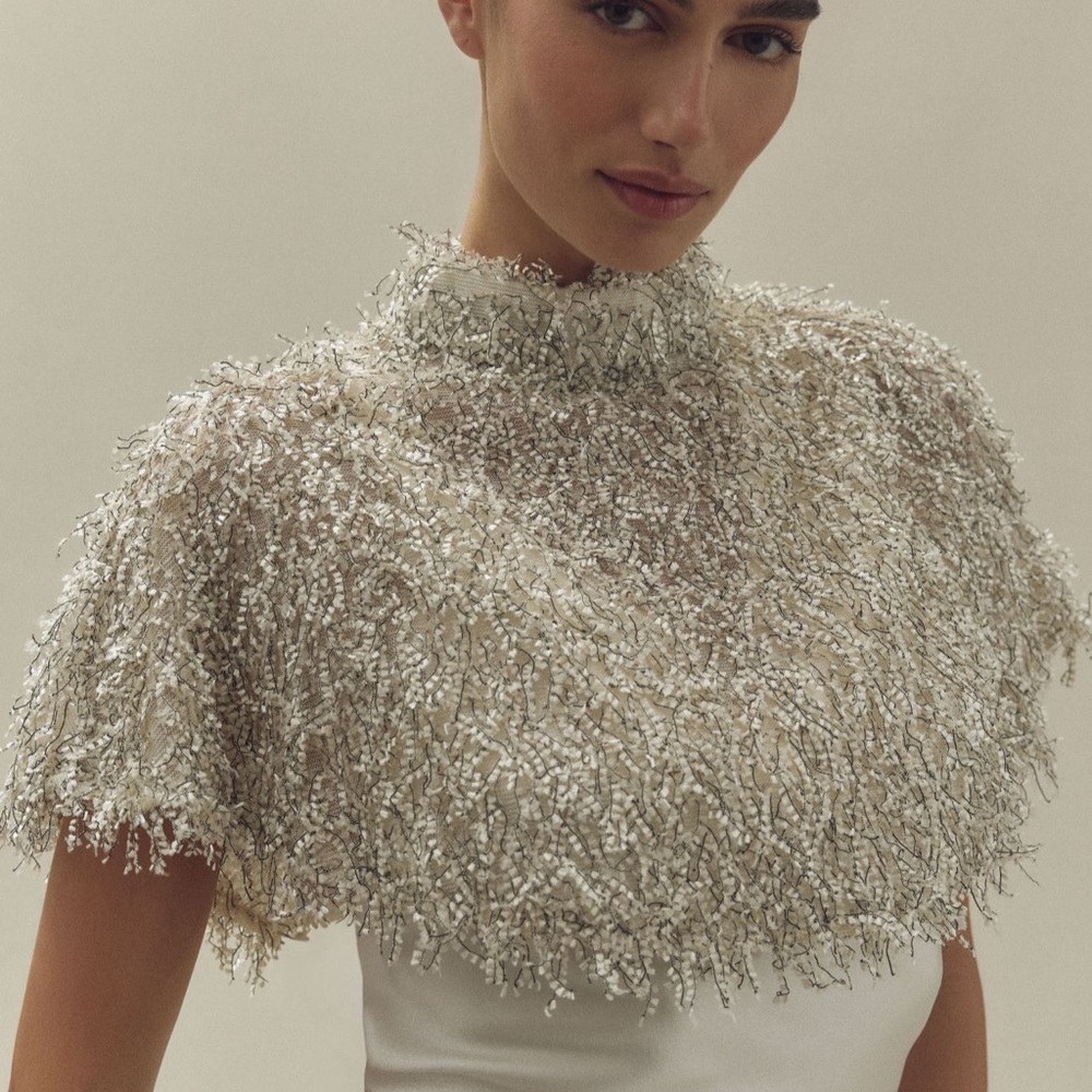 Elegant Beaded Capelet